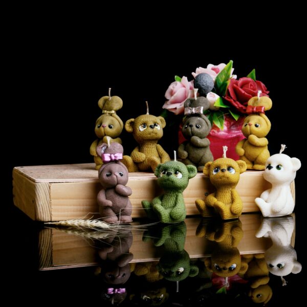 ⁦Teddy Bear Candle⁩ – תמונה ⁦3⁩